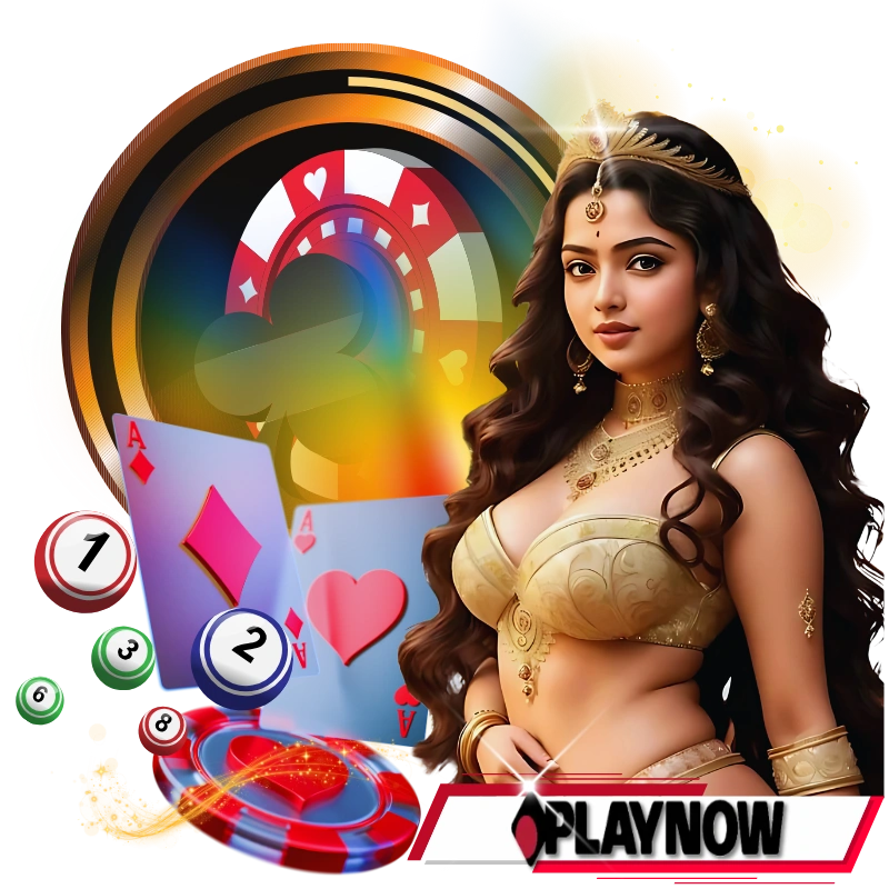 play now with indian model ,casino and lottery materials